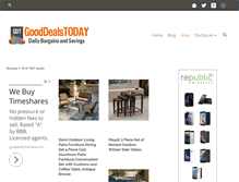 Tablet Screenshot of good-deals-today.com